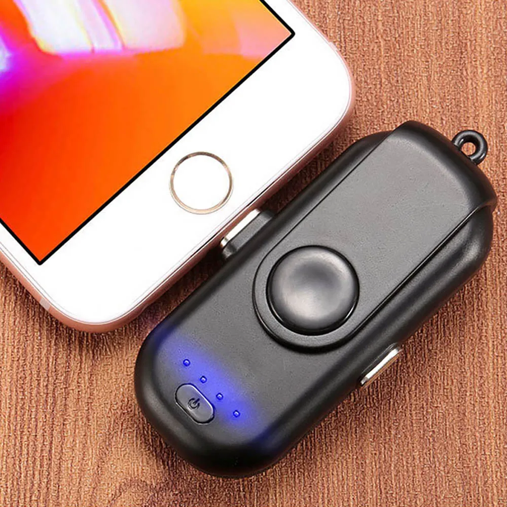 Портативный магнитный внешний аккумулятор для iPhone Micro USB Type C мини магнитное