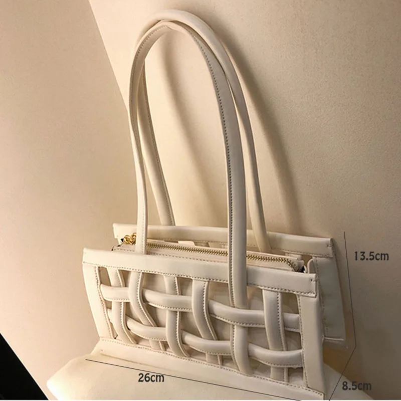 

New Hollow Out Handbags High Quality Leather Women's Bags Cross for Youth Girls Large Capacity Handbag Ladies Totes Shoulder Bag