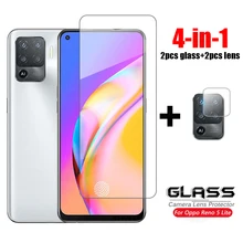 Glass on Reno5 Lite Full Glue Tempered Glass For Oppo Reno 5 Lite 5Z 5K HD Phone Screen Protector Camera Lens Glass Reno 5 Lite