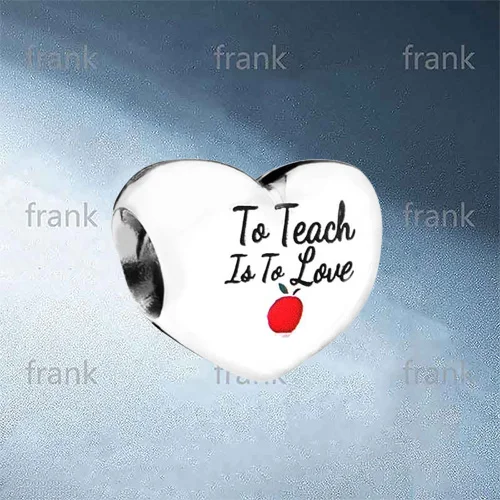 

790137 To Teach Is To Love Charm Silver 925