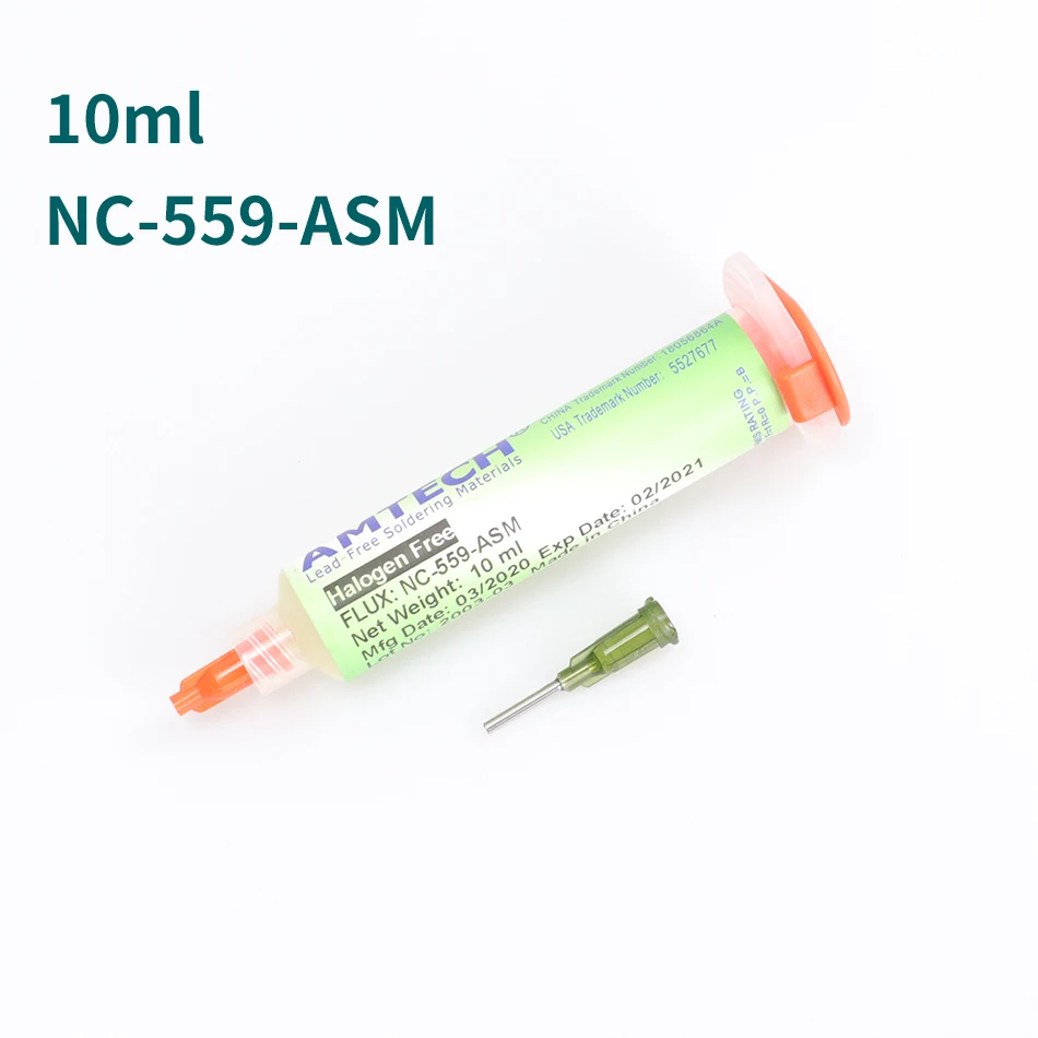 Оригинальный AMTECH NC 559 ASM 223 BGA PCB без очистки паяльная паста для сварки Улучшенная