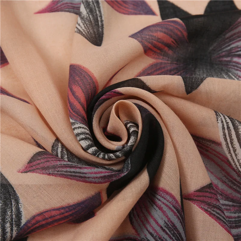 

Cotton Hijab Scarf Women Muslim Soft Long Shawl Islamic Wrap Headscarf Stole Female Printing Scarves Fashion Hijabs Muffler