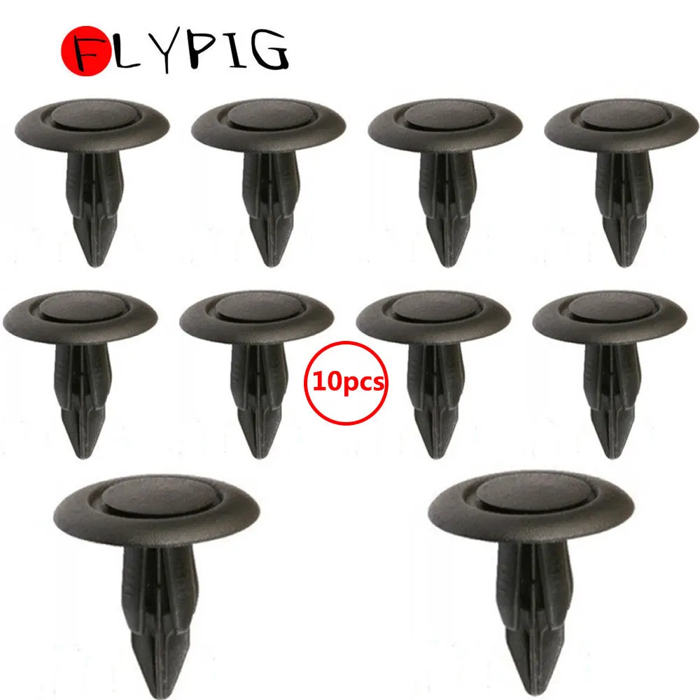 

10Pcs Auto Fastener Clip Push Retainer Pin Rivet Bumper Fits for Nissan Honda Mazda Toyota Door Trim Panel Retainer Fastener Kit