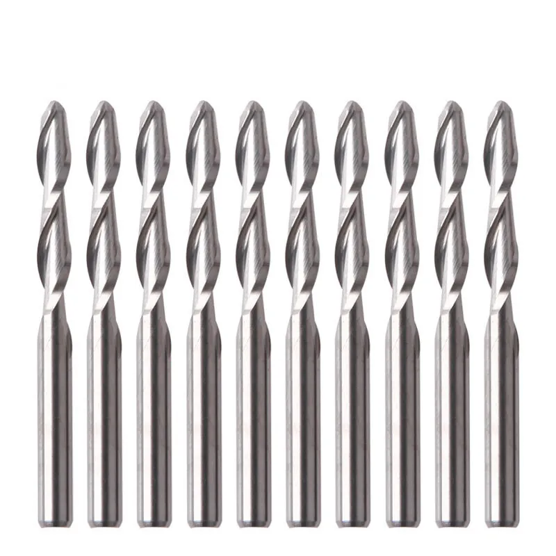 

1Pc Cutting Knife SHK 3.175mm Alloy Carbide Milling Tungsten Steel 2 Flutes Milling Cutter End Mill Wood Engraving Tool