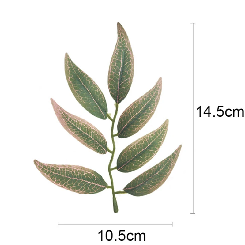 50 шт. моделирующие листья ивы искусственный цветок для свадьбы макет сцены