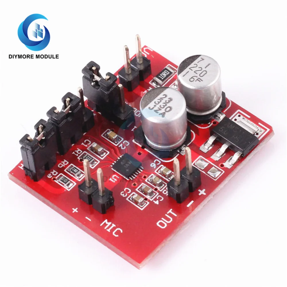 

MAX9814 Electret Microphone Amplifier Module With AGC Function DC 3.6-12V Volume Control Audio Board for Arduino