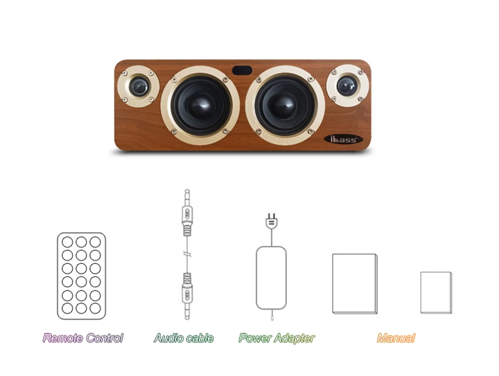 Динамик IBASS SOLO Bluetooth-Колонка для компьютера ТВ коаксиальный аудио сабвуфер