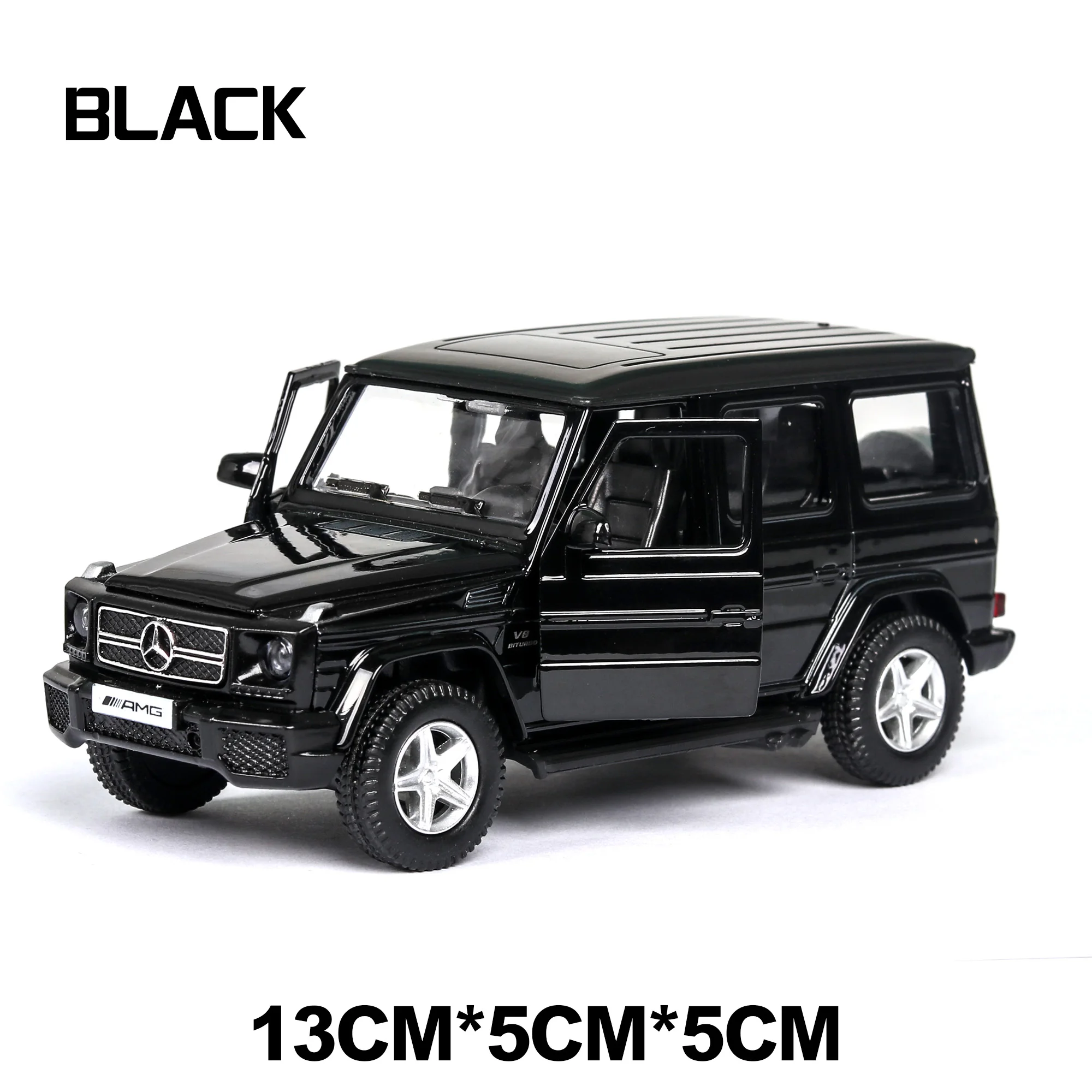 Литая 1:36 мини Mercedes G63 литая модель внедорожника, детские игрушки, игрушка Томас, автомобиль для детей, для мальчиков, флидер, гоночный трек - Цвет: B black no box