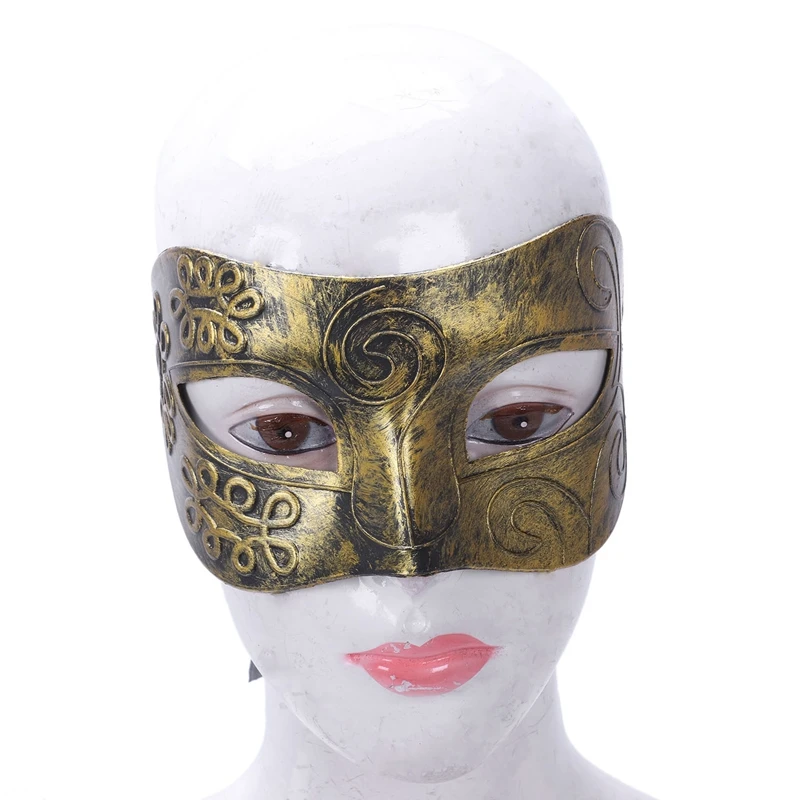 1pcs Men's Masquerade Mask Ball Masks Stag Party Fancy Dress Venetian Eye Face Roman Gladiator | Дом и сад