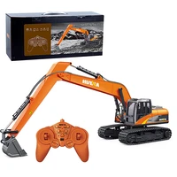 christmas 2022 new year gift huina1551 rc long hand alloy excavator truck 15 functions remote control enigeering car