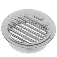7080100120150160180200mm stainless steel exterior wall air vent grille round ducting ventilation grilles