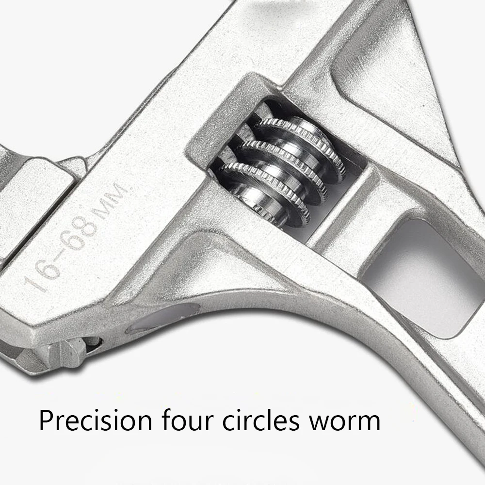16 68мм Разводной Ключ Большое Открытие Универсальный Гаечный Дома Ручной
