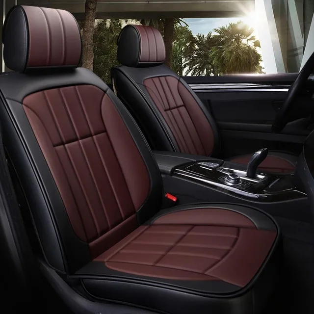 Black Coffee Роскошные кожаные чехлы для сидений автомобиля toyota lc200 mark 2 premio prius 20 30 rav 4 rav4 tundra venza verso - Название цвета: Black Coffee