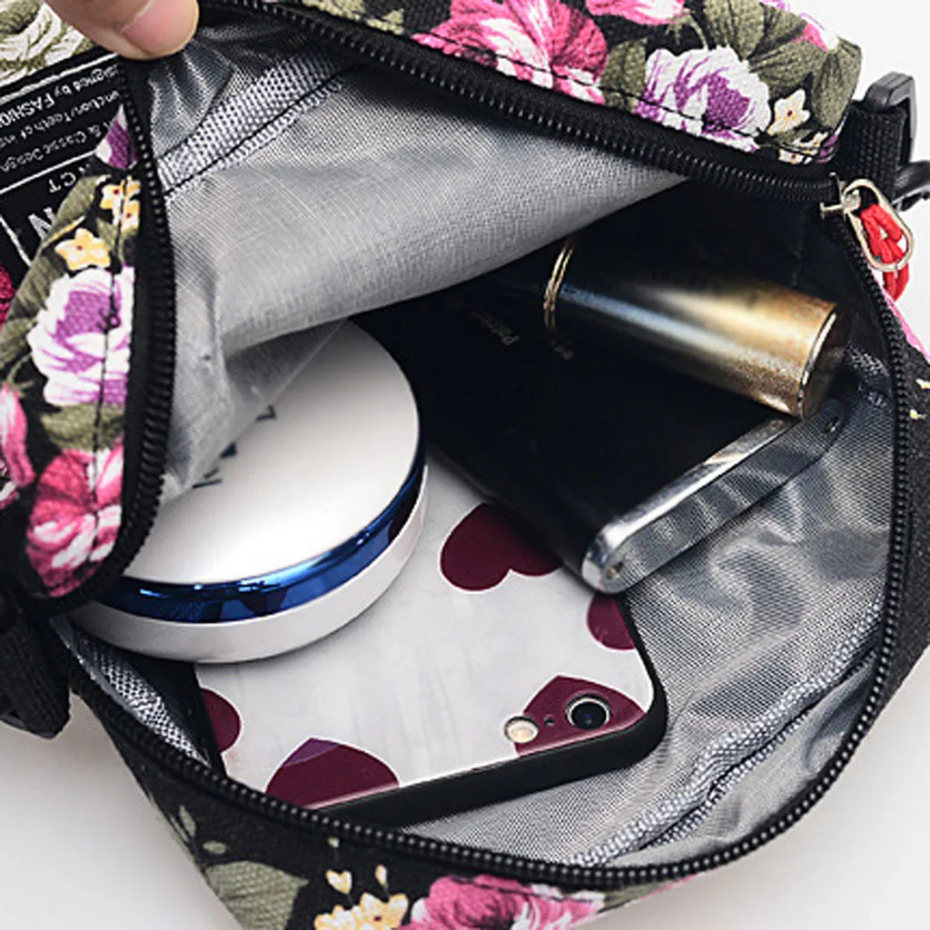 

Women Canvas Floral Wild Shoulder Bag Fashion Lady Messenger Bag Mummy Bag Luxury Crossbody Messenger Bags 2019 #LL