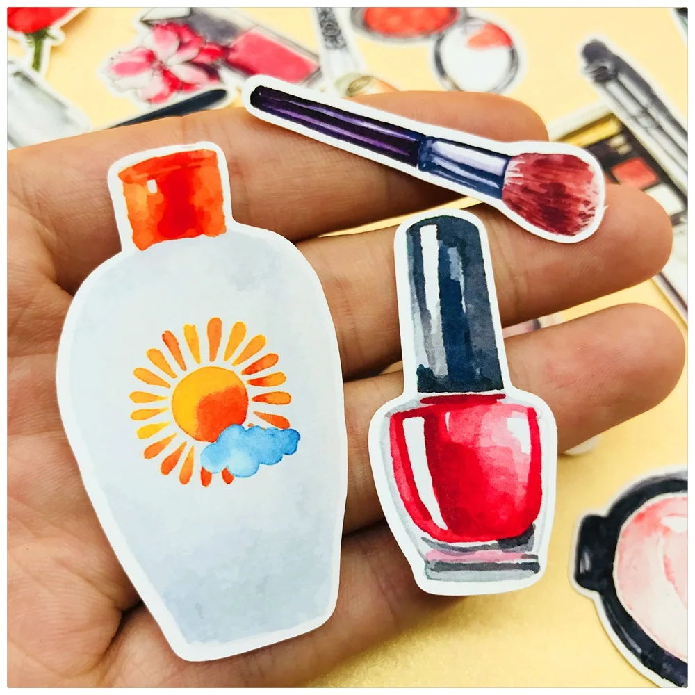 37 шт./пакет модная Косметика для макияжа наклейка губной помады сделай сам