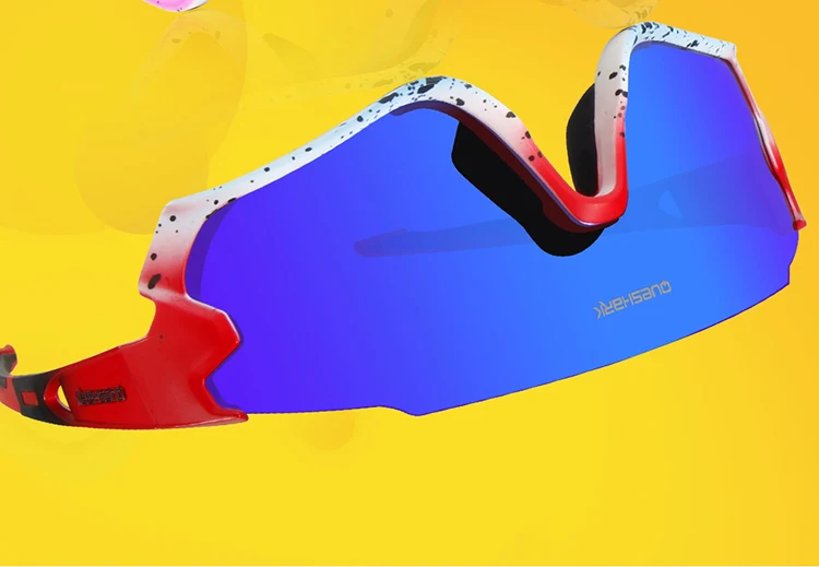 QUESHARK, новинка, QE45, очки для велоспорта, очки для мужчин и женщин, поляризованные очки для велоспорта, UV400, 4 линзы для горного велосипеда