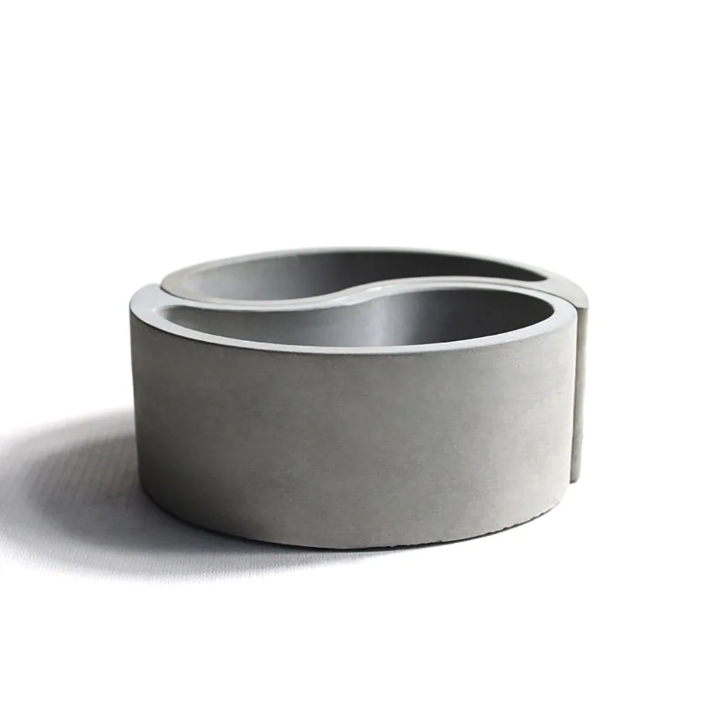 Форма для цветочного горшка дизайн тайчи Инь Янь силиконовая форма сделай сам