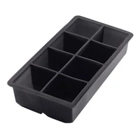 black 8 big ice tray mold giant jumbo large silicone ice cube square tray mold diy ice maker ice cube tray kitchen tools