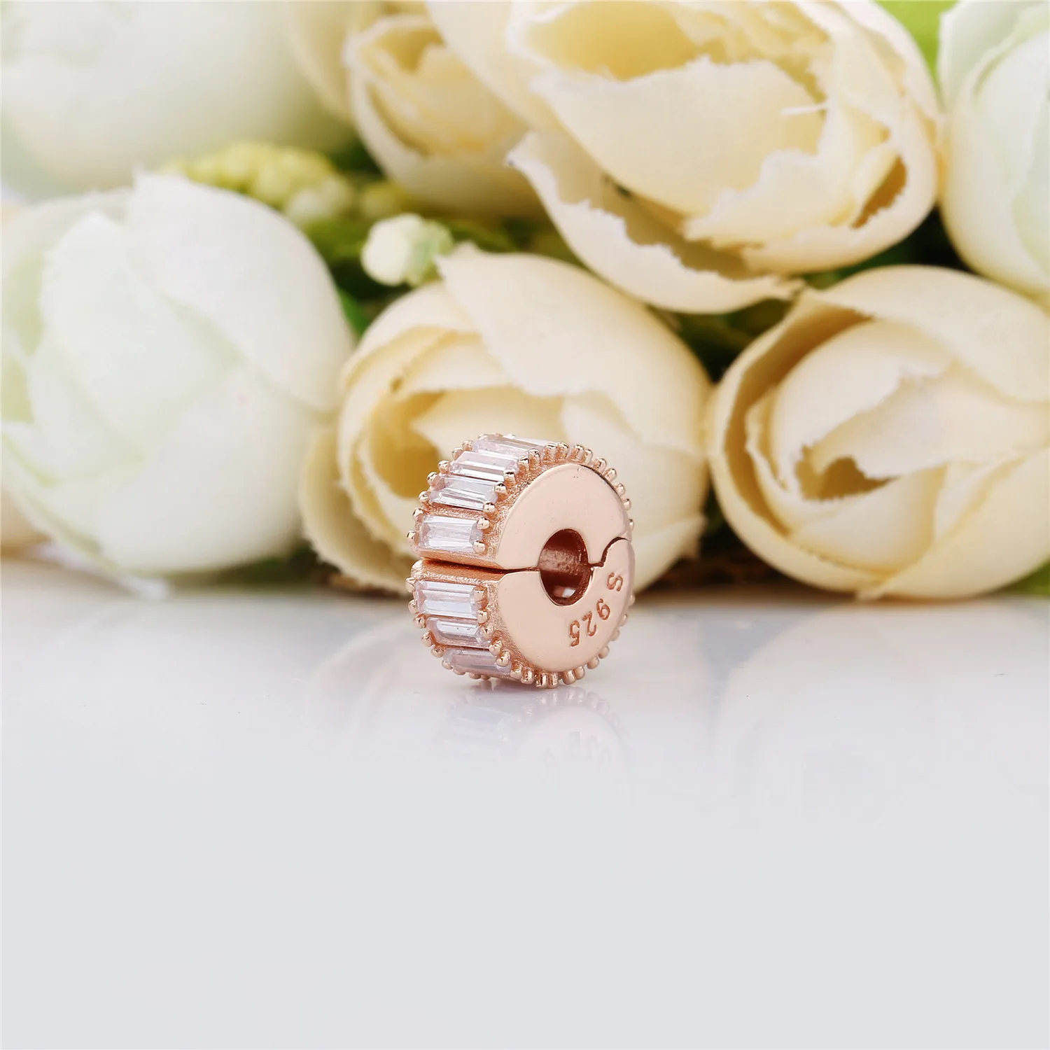 

Ajax 100% 925 Sterling Silver Beads Beautiful Pink Arcs Of Love Clip Beads Charms Fit Bangles For Women