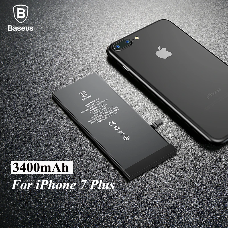 Аккумулятор Baseus высокой емкости 3400 мАч для телефона iPhone 7 Plus внутренняя Замена телефонная батарея для iPhone 7G Plus - Цвет: For iP7 Plus 3400mAh