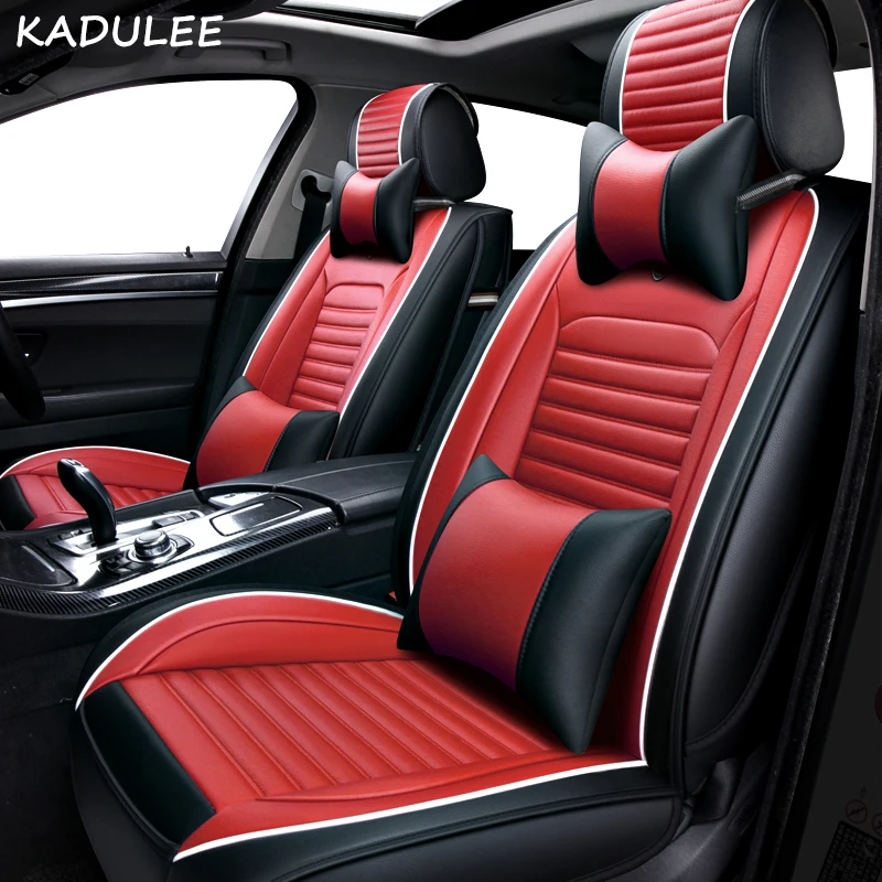 Чехлы для автомобильных сидений KADULEE из искусственной кожи Nissan Qashqai Note Murano March Teana