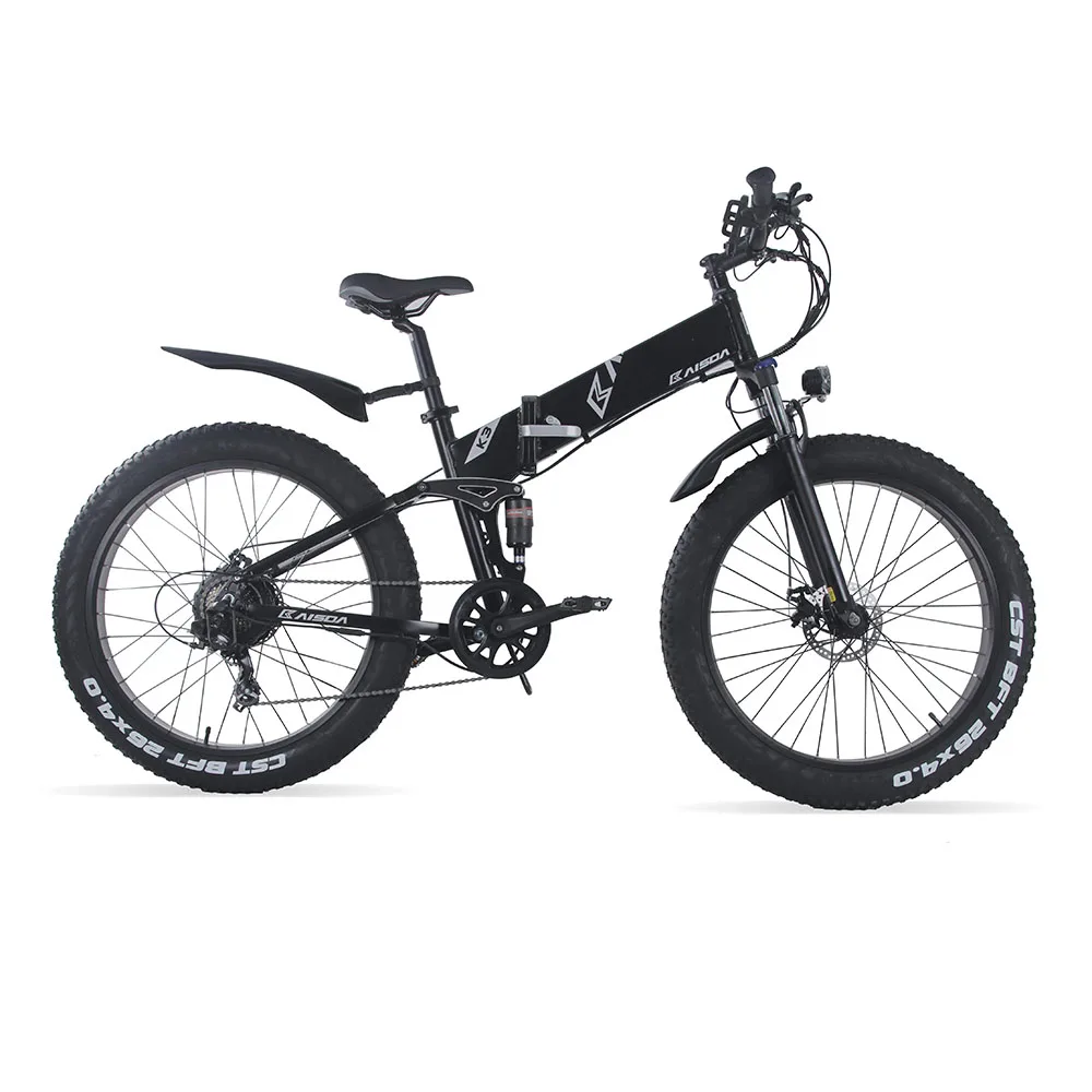 EU Stock KAISDA K3 26inch 48V 500W Hummer Snow Bike  Powerful Adult Electric Bike Electric Folding Bike CST Tire Electric Bike