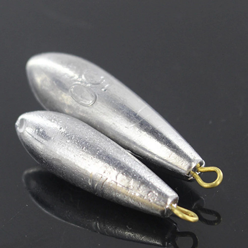 

2pcs Water Droplets Quick Sinking Solid Sinking Bait Angling Gear Fishing Accessories Lead Weights Lead Sinker Fishing Sinkers