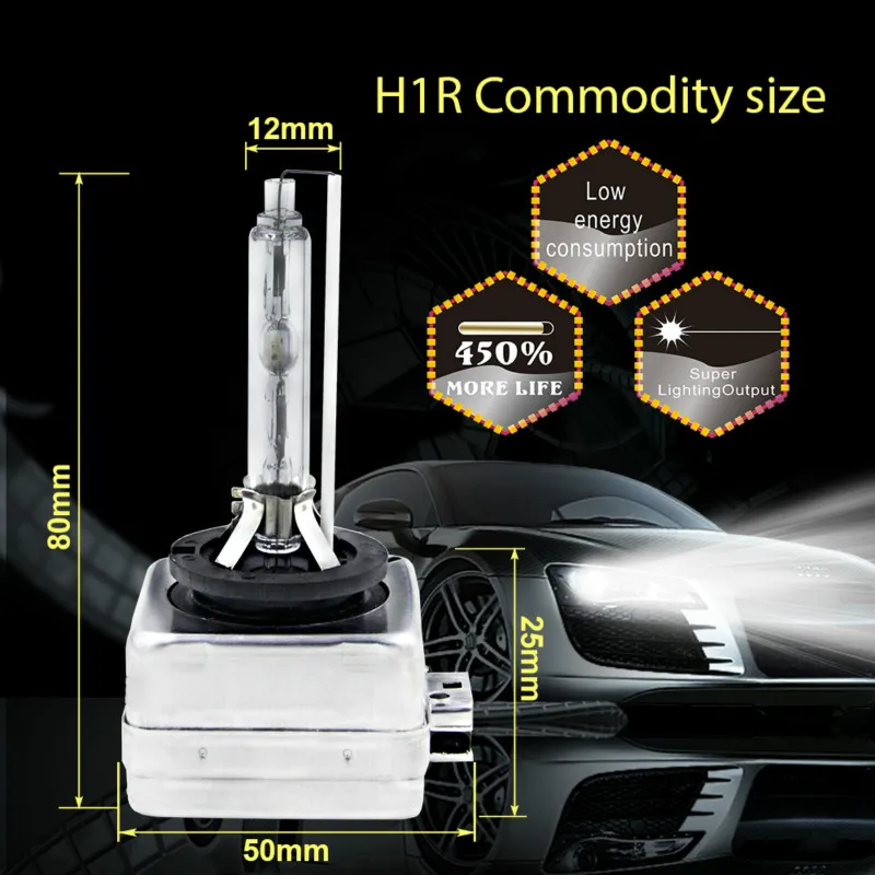 1 пара ксеноновых ламп CARCTR для автомобильных фар D3S 4300K 5000K 6000K 8000K 10000K 12000K 15000K 35 Вт 12