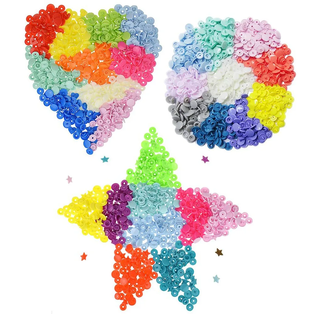 T3/T5/T8 оснастки наборы пластиковые смолы застежки кнопки Сердце &amp звезды круглой