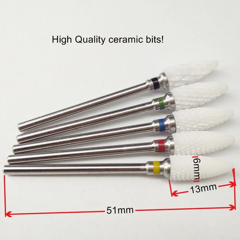 1 шт. электронная машинка для маникюра|nail drill bits|ceramic nail drillceramic bit |