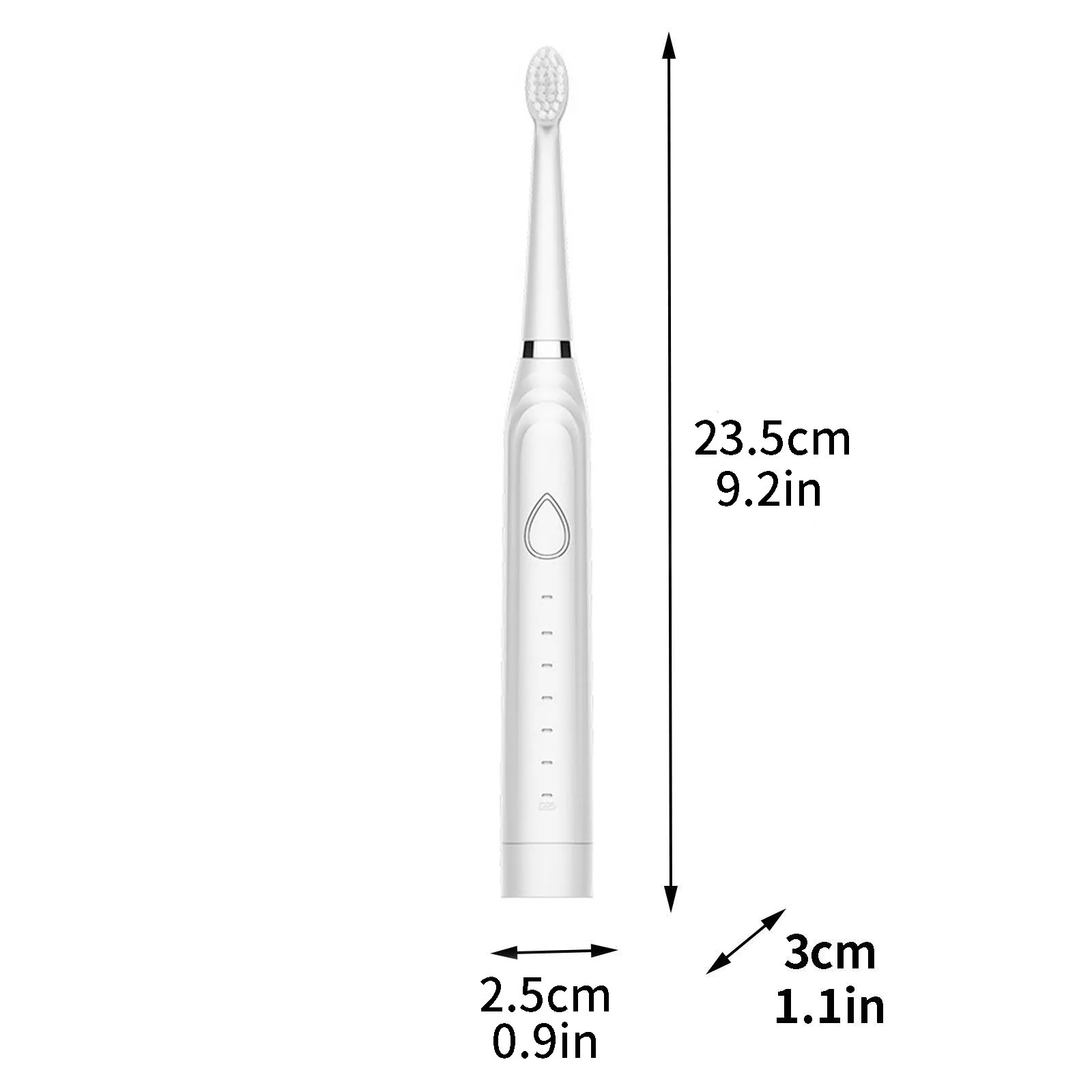 

Smart Electric Toothbrush USB Rechargeable IPX7 Waterproof Toothbrush 6 Mode Travel Toothbrush with 5 Brush Head Gift