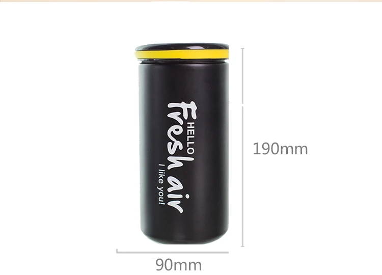 350ml Thermos Cup Stainless Steel Black Coffee Mug Thermos Cute Kids Thermos For Tea Travel Mug Thermo Bottle Mini Porcelain