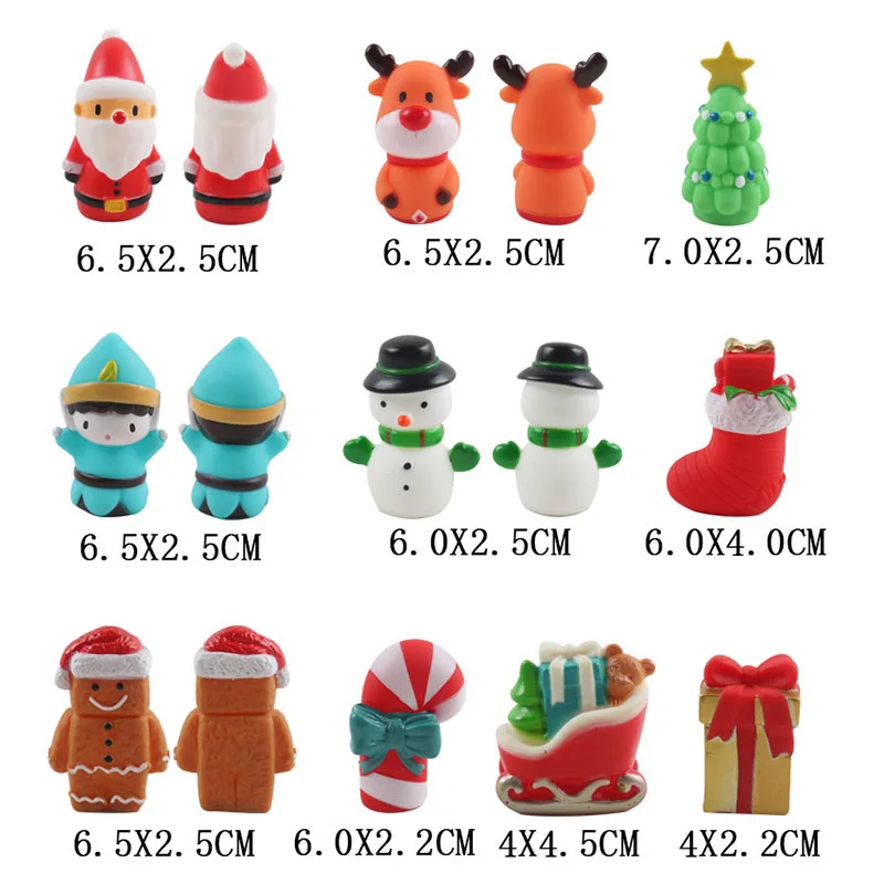 5 шт./лот Рождественская кукла на палец мини милый Санта-Клаус лось снеговик