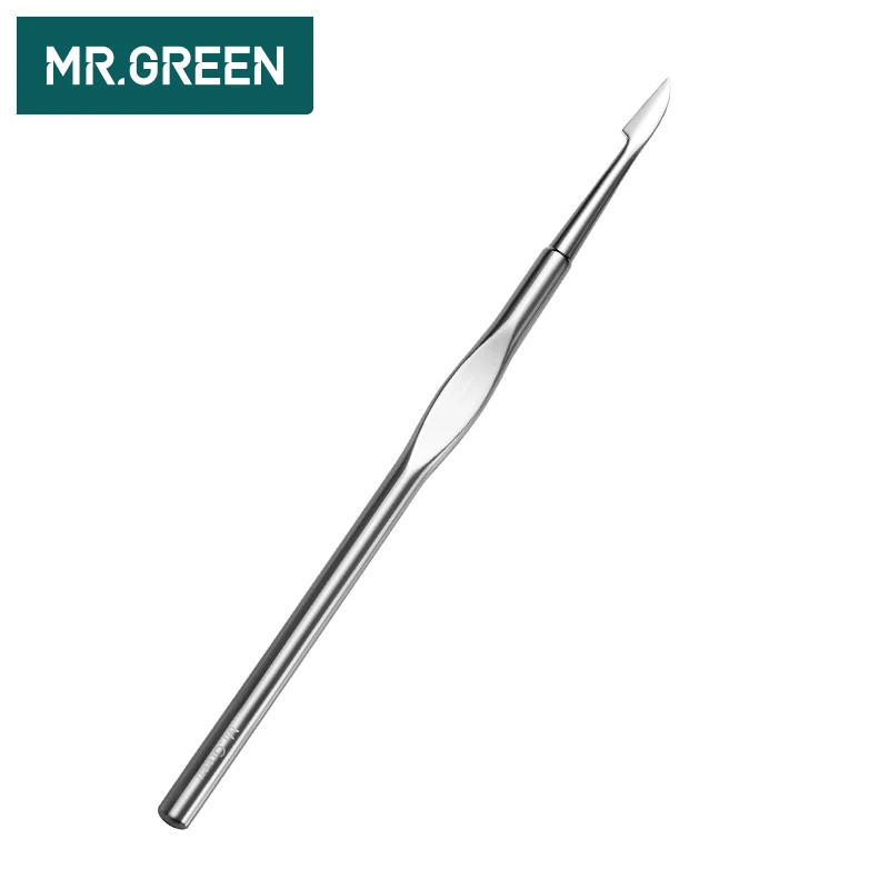Импортный нож MR.GREEN из нержавеющей стали для маникюра и отшелушивания|nail tools|stainless