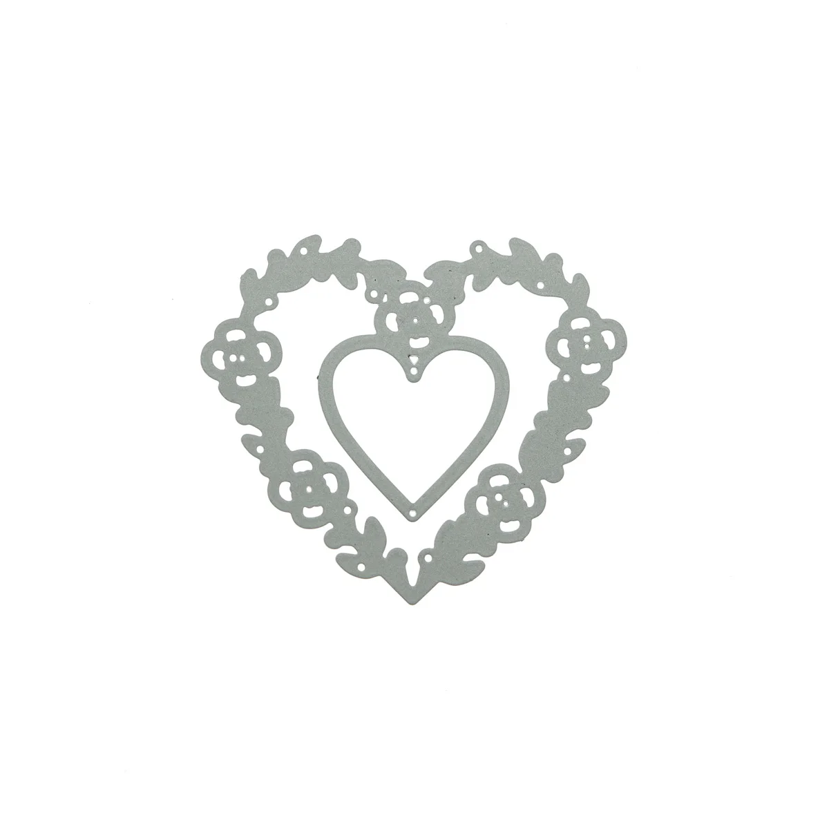 Металлические Вырубные штампы в форме сердца лоза скрапбукинг украшение для