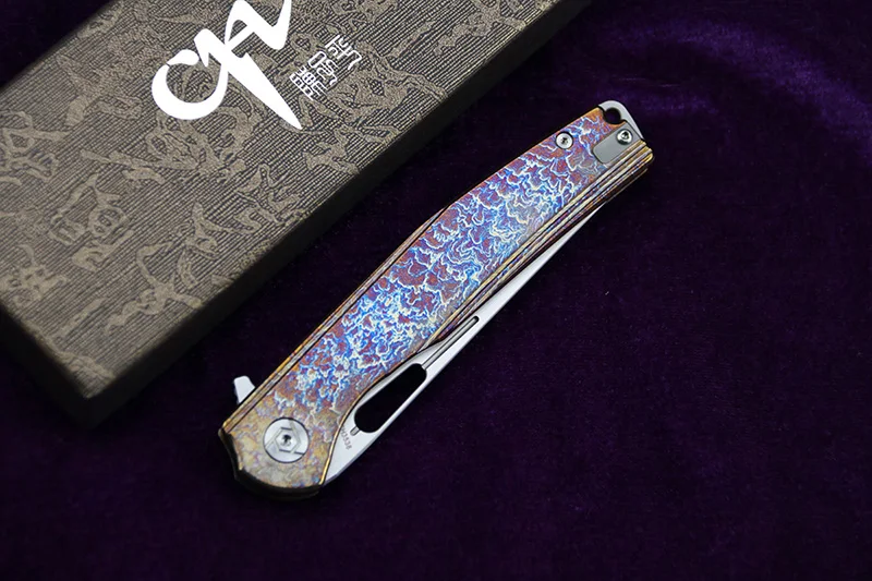 

CH3538 new folding knife S35VN blade titanium alloy handle tactics camping hunting fishing trekking pocket fruit knives EDC tool