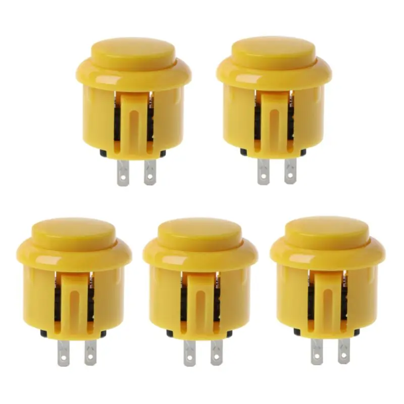 

5pcs 24mm Arcade Game Round Button Built-in Small Micro Switch For Jamma Mame