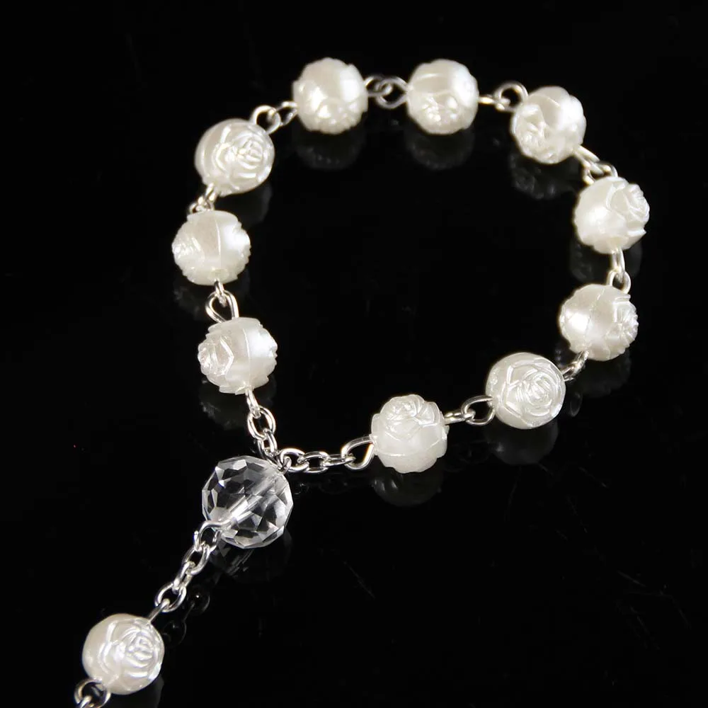 Ангел подарки на крещение единый цвета слоновой кости сувениры recuerditos para bautizo finger rosaries крестины сувениры Причастие