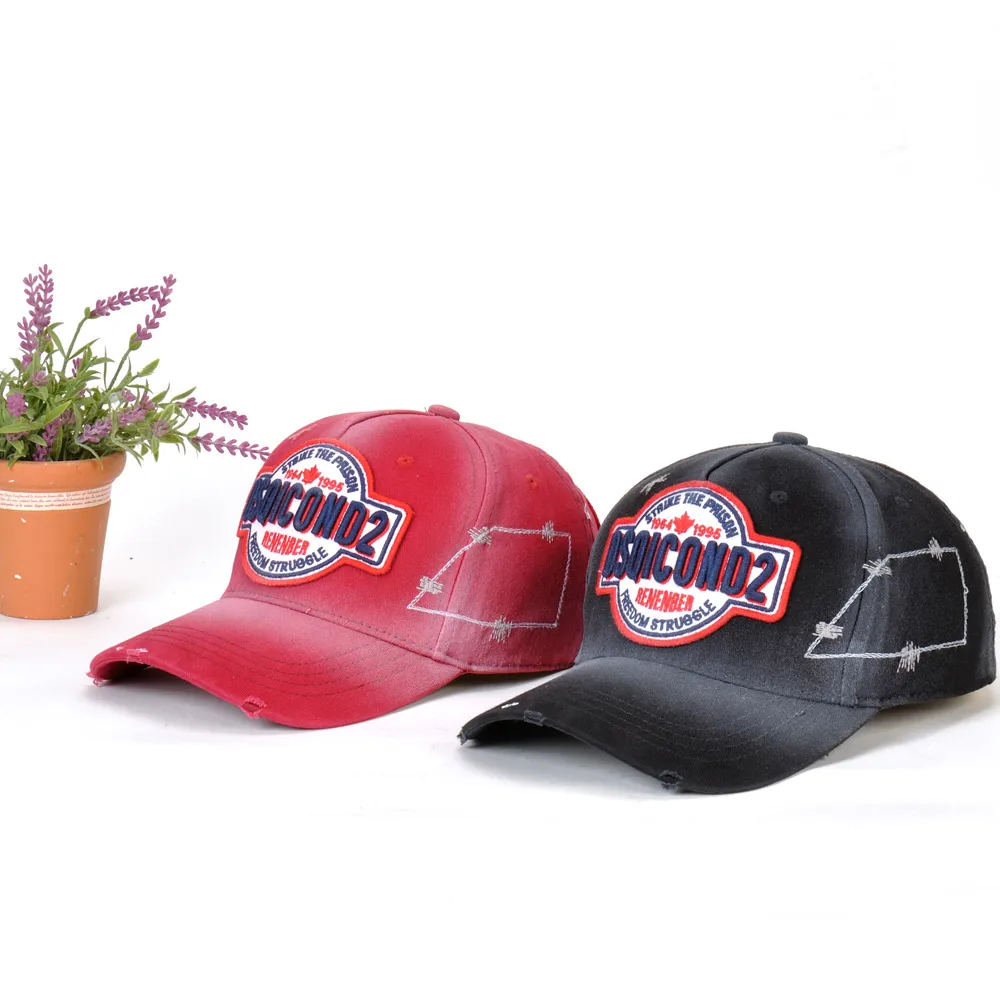 Брендовая бейсболка DSQICOND2 для мужчин и женщин кепка с черной вышивкой 2019 буквами