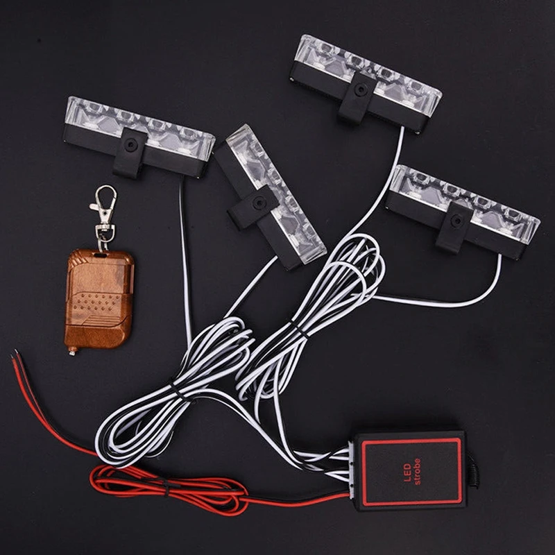 Автомобиля 12V 16 светодиодный автомобиль в красном и синем цветах полицейский