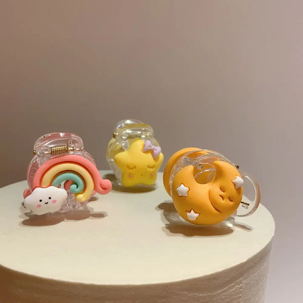 

Милые аксессуары для волос Луна для детей Радужная звезда в Корейском стиле боковые зажимы маленькая заколка для волос заколки детские зак...