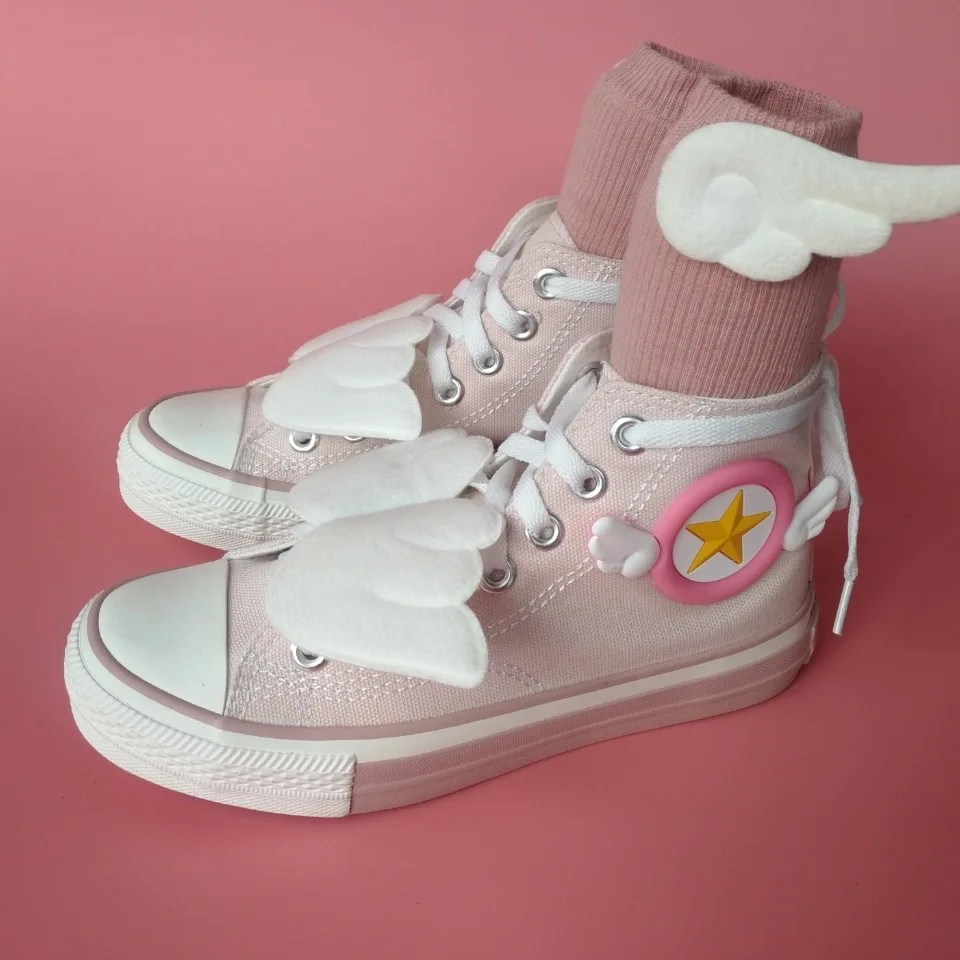 

Anime Cosplay Shoes Cardcaptor Sakura Shoes Shoes Women pink lovers KINOMOTO SAKURA Girl Sneakers