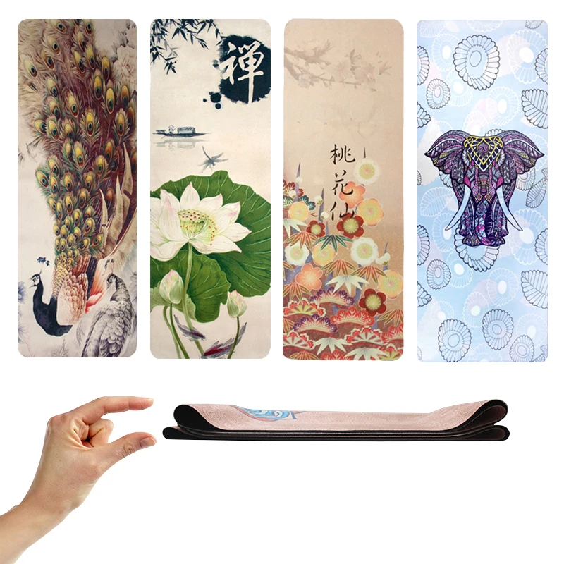 Высококачественные Нескользящие коврики для йоги 1 5 мм мягкая замша