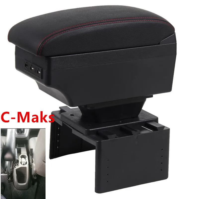 Универсальный подлокотник коробка для Ford Fokus C-Maks подлокотник коробка с usb двойной слой