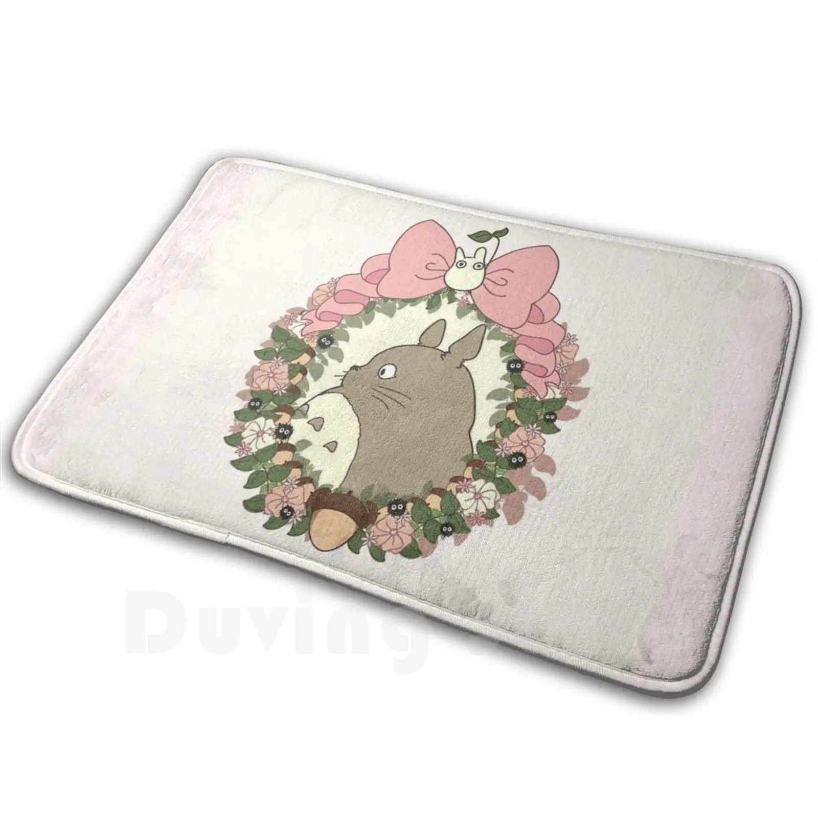 

Totoro Illustration - Graphic Design Mat Rug Carpet Anti-Slip Floor Mats Bedroom Totoro Anime Manga Miyazaki Japan Pop Nature