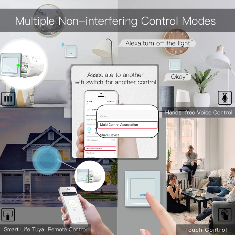Tuya Zigbee умный переключатель дистанционного Управление модуль с нейтральным 220V 240V