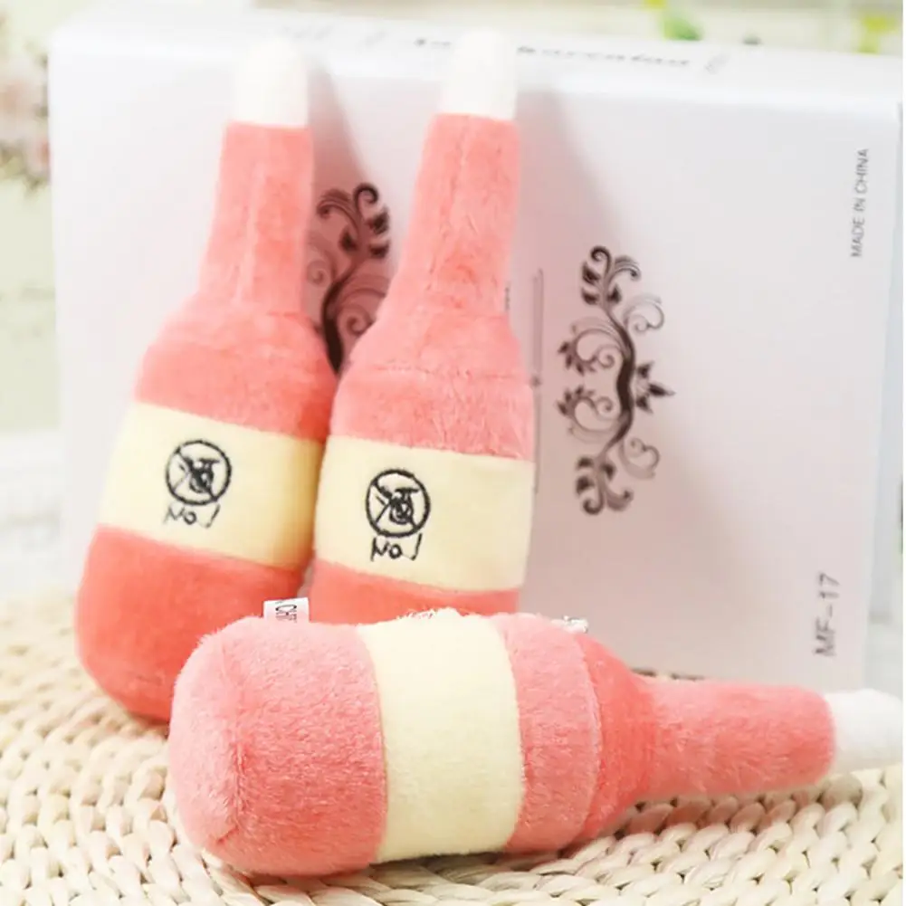 

1Pcs Soft Pet Puppy Dog Funny Chew Play Squeaker Squeaky Cute Plush Sound Toy Dogs Supplies