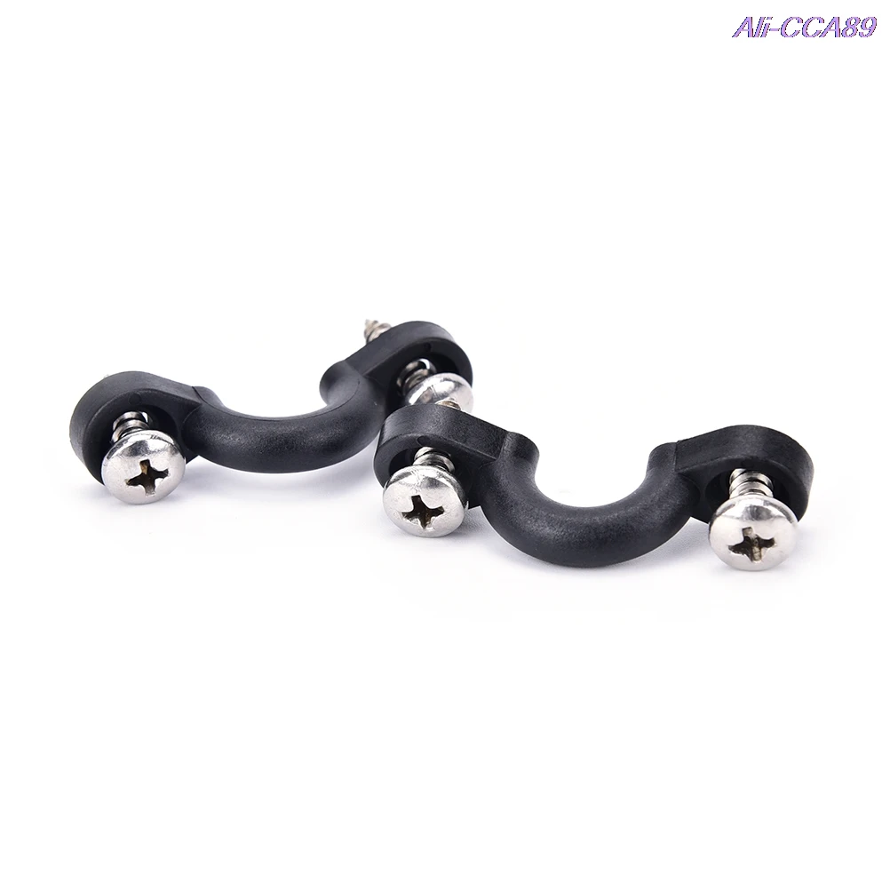 

Newest 10pcs Nylon Bungee Deck Loops Tie Down Pad Eye with Screws for Boat Kayak Deck Rigging Kit