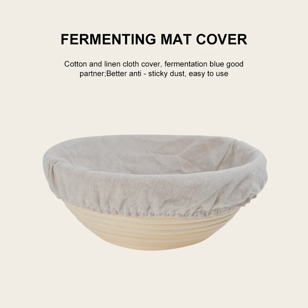 Круглый натуральный ротанг ферментация хлеба корзина сельской местности Стиль