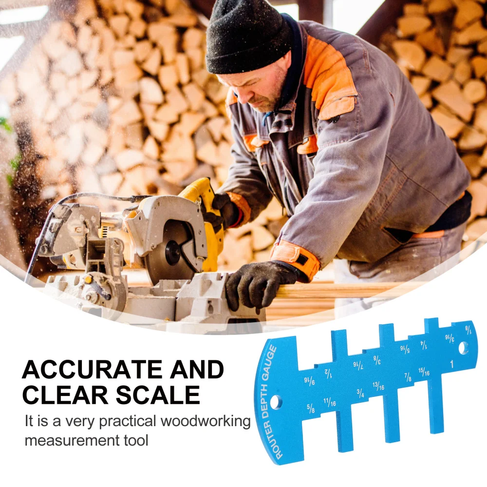 

1pc Woodworking Table Depth Gauge Ruler Aluminium Alloy Height Limit Gauge